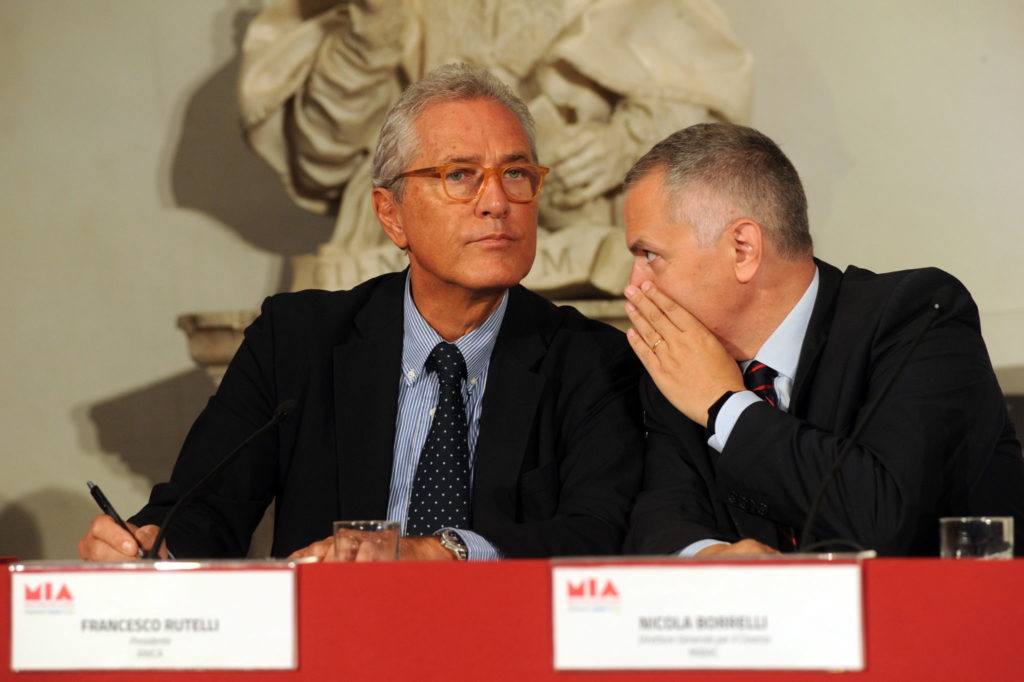Francesco Rutelli (ANICA President), Nicola Borrelli (MIBAC General Director for Cinema)